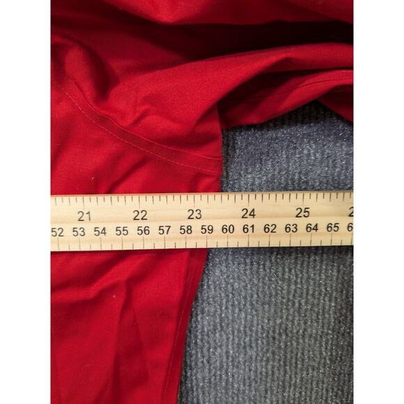 Foxcroft Button Top Womens 16 Non-Iron Stretch Shirt Fitted Fit Red Tuxedo - Picture 11 of 13
